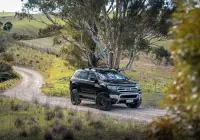 Ford Everest with 17x9 +25 ROH Vapour Matte Black Machined Accents 4x4 Wheel