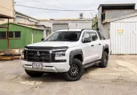 Mitsubishi Triton MV GSR with ROH Assault Graphite Centre Black Lip 4x4 Wheel in industrial area
