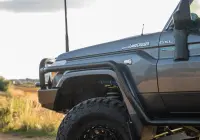Toyota 79 Series LandCruiser with ROH Assault Matte Black 4x4 Wheel