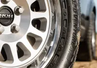 Black Land Rover Defender 90 with 20x9 +22 5x120 Machined Centre Black Lip ROH Assault Wheels