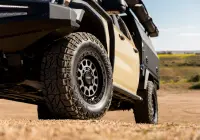 Ford Ranger Super Duty with 18x9 +20 Graphite Centre Black Lip Assault 4x4 Wheel Design off road