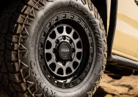 Ford Ranger Super Duty with 18x9 +20 Graphite Centre Black Lip Assault 4x4 Wheel Design off road