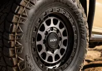 Ford Ranger Super Duty with 18x9 +20 Graphite Centre Black Lip Assault 4x4 Wheel Design off road