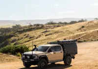 Ford Ranger Super Duty with 18x9 +20 Graphite Centre Black Lip Assault 4x4 Wheel Design off road