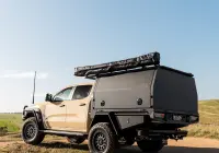 Ford Ranger Super Duty with 18x9 +20 Graphite Centre Black Lip Assault 4x4 Wheel Design off road