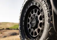 Ford Ranger Super Duty with 18x9 +20 Graphite Centre Black Lip Assault 4x4 Wheel Design off road