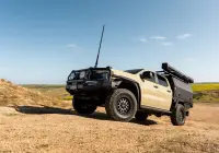 Ford Ranger Super Duty with 18x9 +20 Graphite Centre Black Lip Assault 4x4 Wheel Design off road