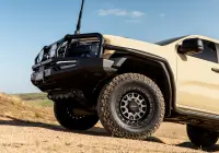 Ford Ranger Super Duty with 18x9 +20 Graphite Centre Black Lip Assault 4x4 Wheel Design off road
