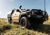 Ford Ranger Super Duty with 18x9 +20 Matte Black Assault 4x4 Wheel Design off road