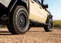 Ford Ranger Super Duty with 18x9 +20 Matte Black Assault 4x4 Wheel Design off road