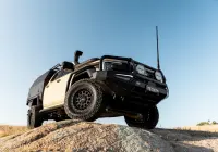 Ford Ranger Super Duty with 18x9 +20 Matte Black Assault 4x4 Wheel Design off road