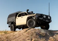 Ford Ranger Super Duty with 18x9 +20 Matte Black Assault 4x4 Wheel Design off road