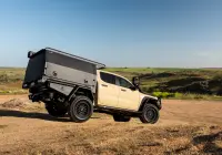 Ford Ranger Super Duty with 18x9 +20 Matte Black Assault 4x4 Wheel Design off road
