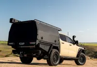 Ford Ranger Super Duty with 18x9 +20 Matte Black Assault 4x4 Wheel Design off road