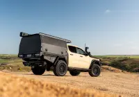 Ford Ranger Super Duty with 18x9 +20 Matte Black Assault 4x4 Wheel Design off road