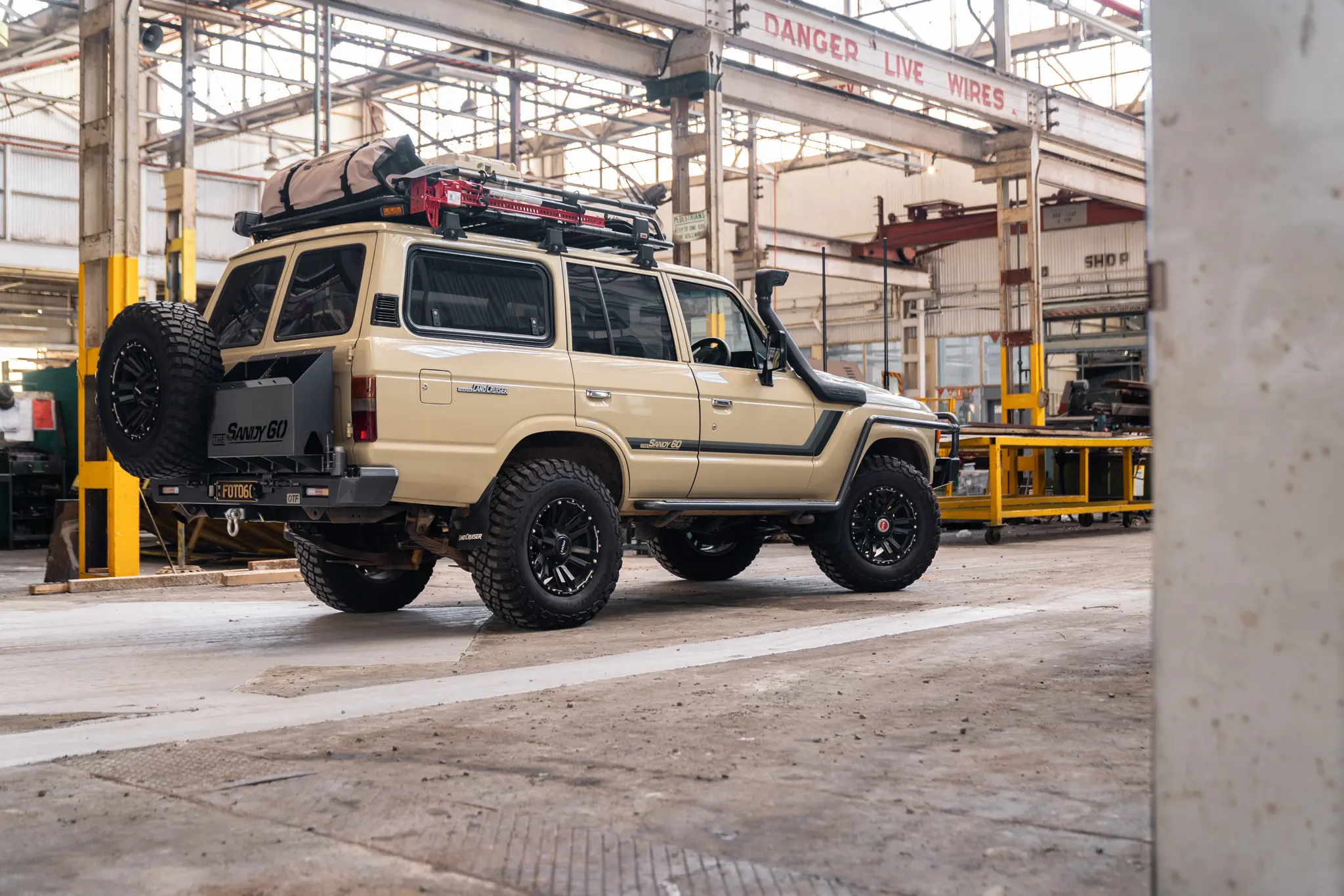 Toyota 60 Series LandCrusier with ROH Vapour 4x4 Matte Black Machined Accents Wheel