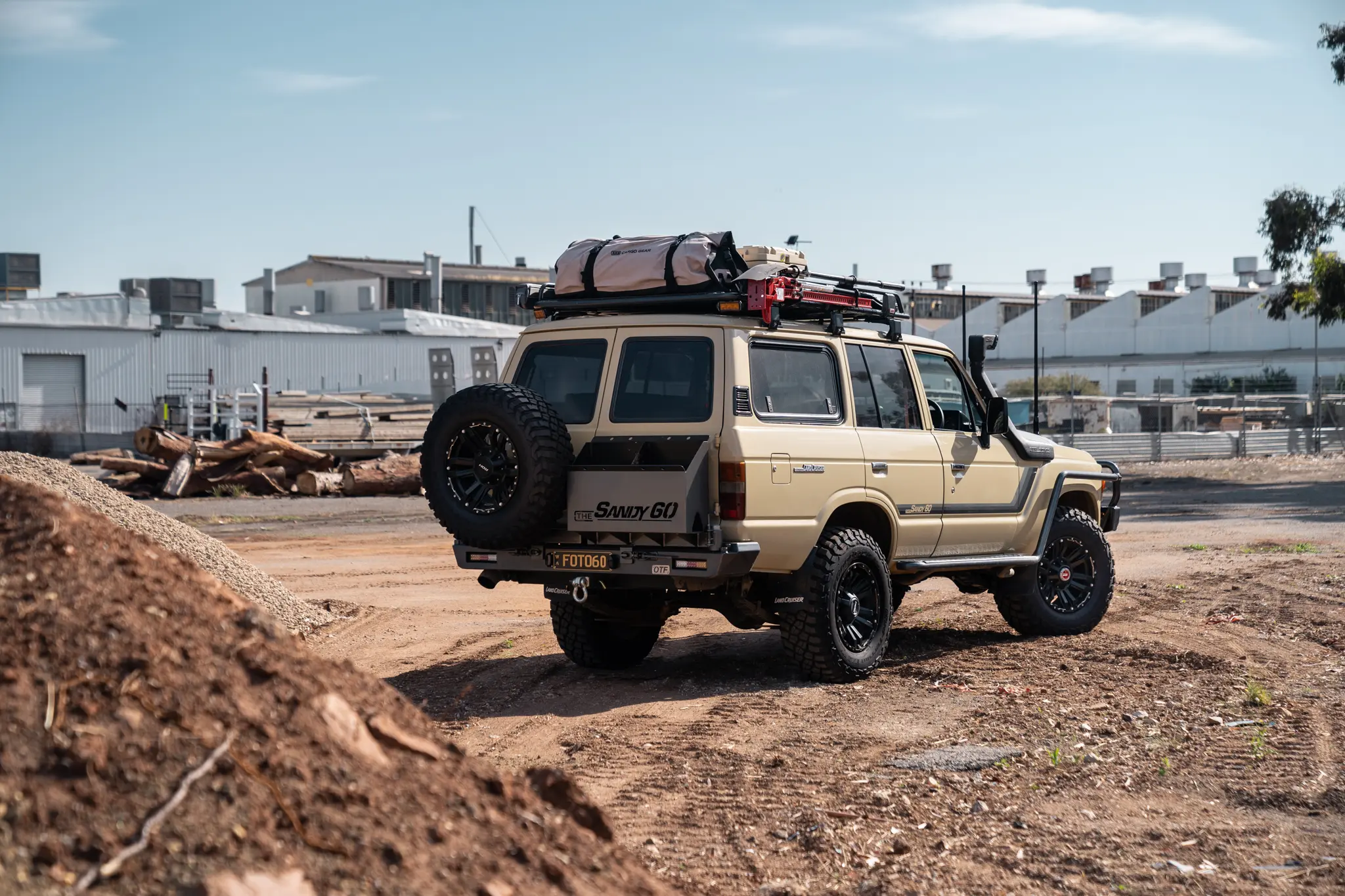 Toyota 60 Series LandCrusier with ROH Vapour 4x4 Matte Black Machined Accents Wheel