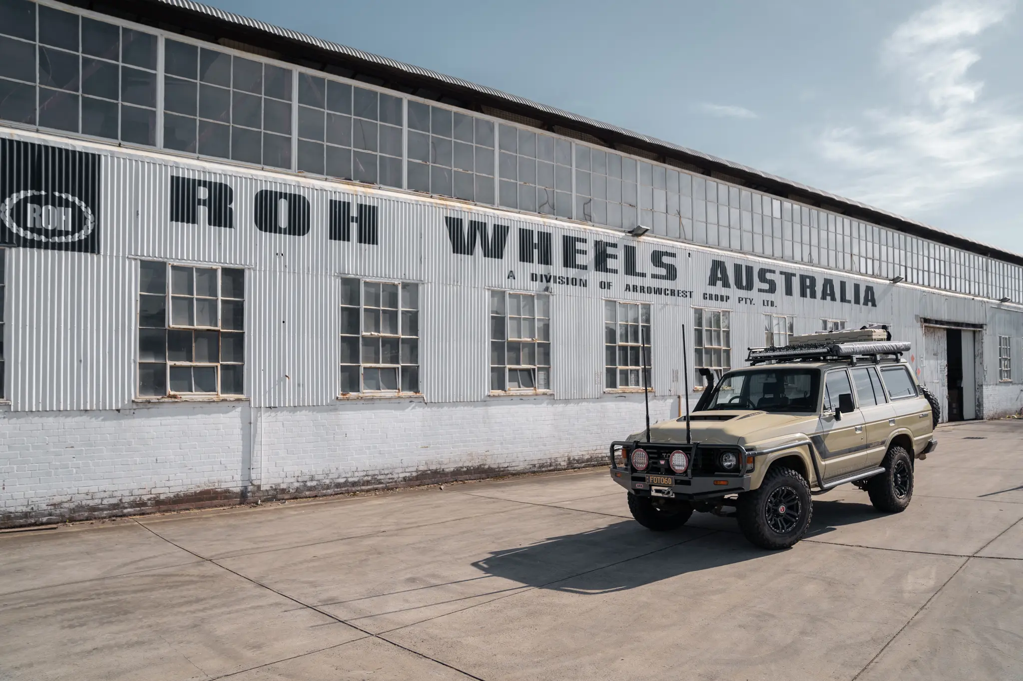 Toyota 60 Series LandCrusier with ROH Vapour 4x4 Matte Black Machined Accents Wheel