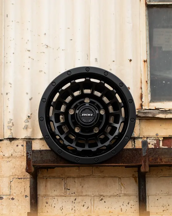 ROH One Twenty Matte Black 4x4 Alloy Wheel at Industrial Warehouse