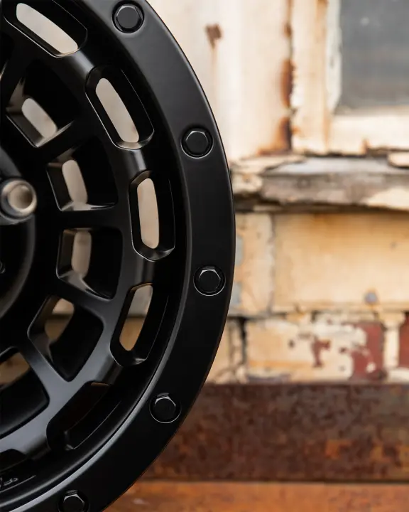 ROH One Twenty Matte Black 4x4 Alloy Wheel at Industrial Warehouse