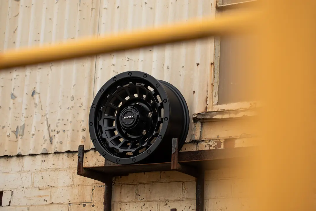 ROH One Twenty Matte Black 4x4 Alloy Wheel at Industrial Warehouse