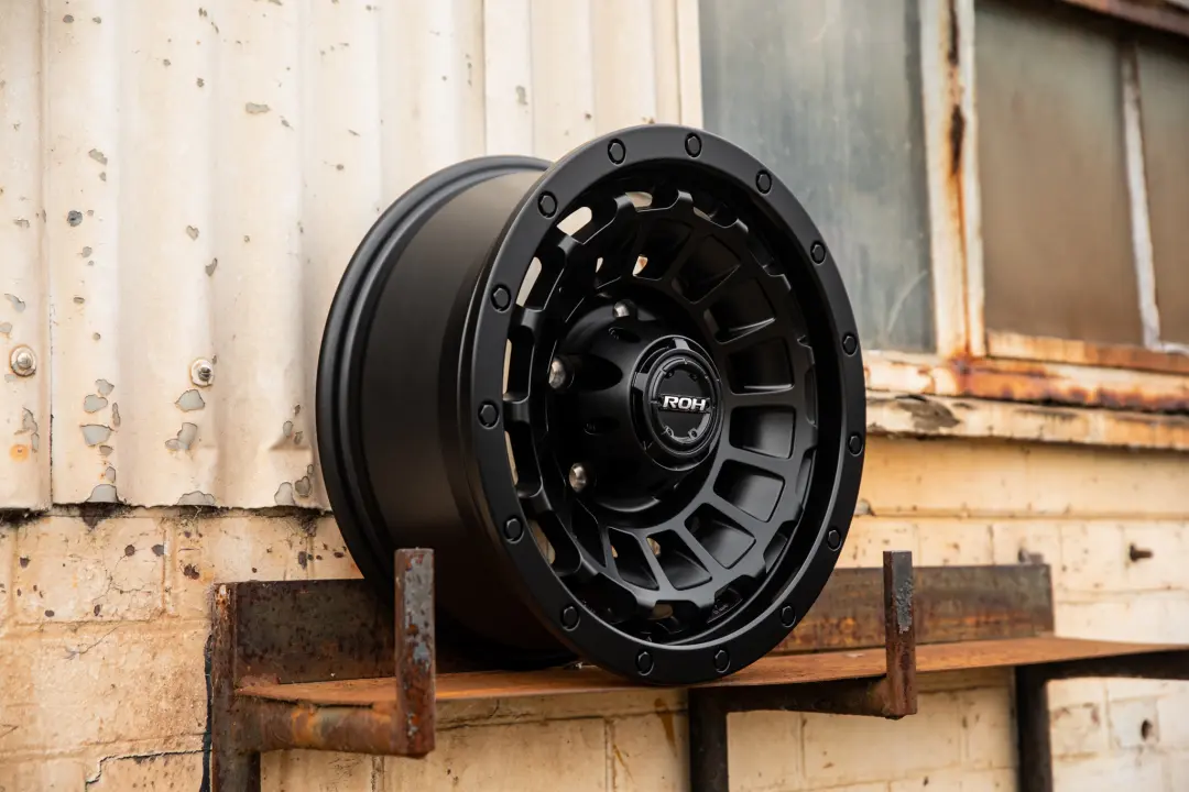 ROH One Twenty Matte Black 4x4 Alloy Wheel at Industrial Warehouse