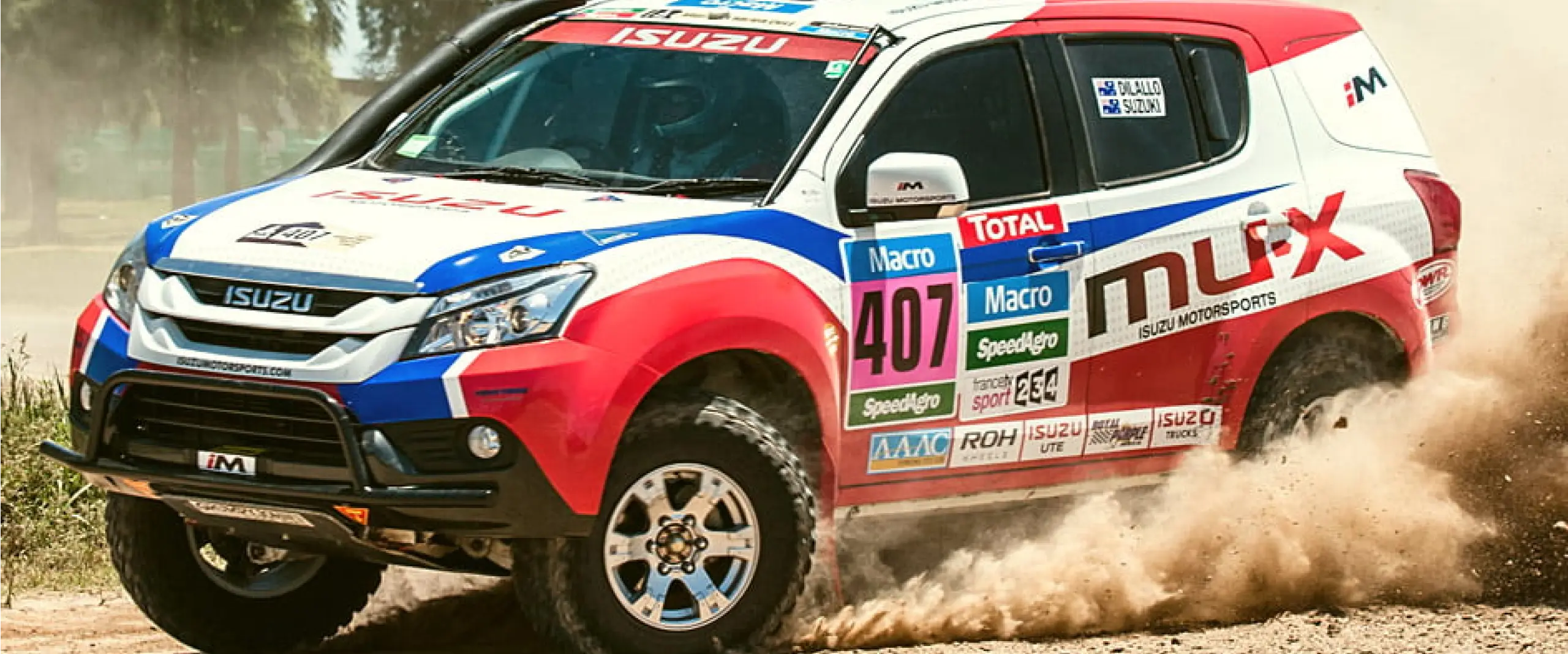 ROH Terrain alloy wheels - Isuzu Motorsports rally team competing in Dakar