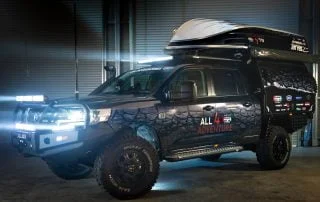 All 4 Adventure Land Cruiser 200 Series with matt black Octagon 4x4 wheels