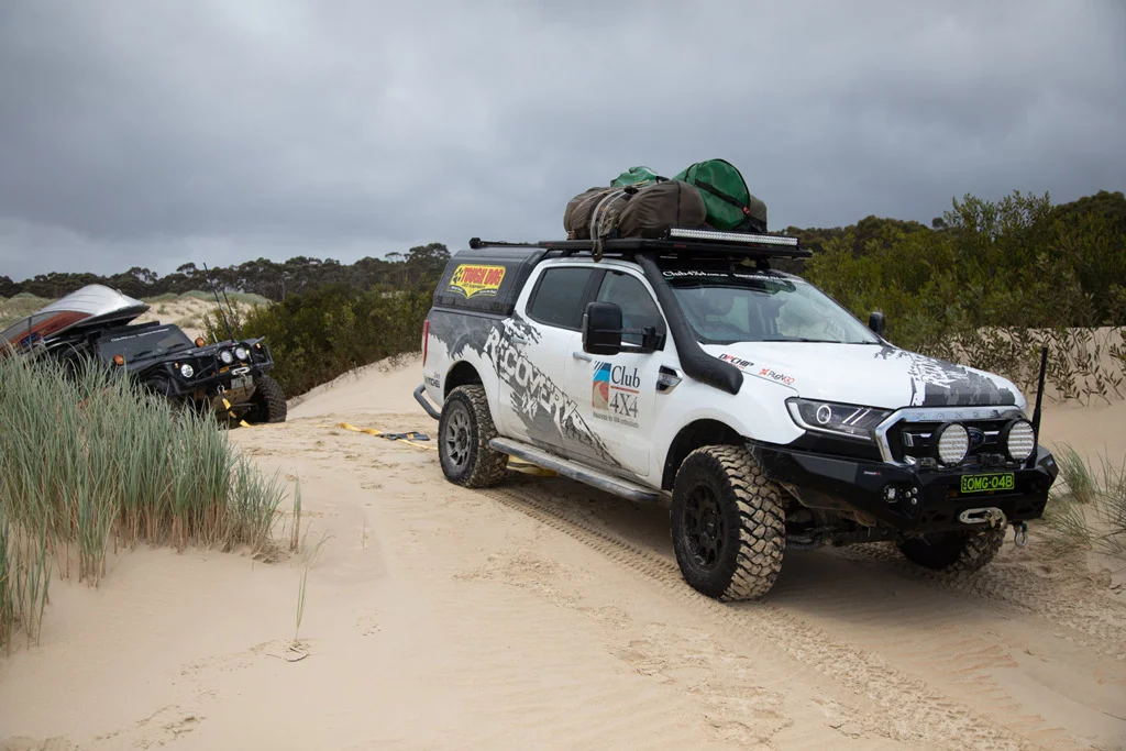 Black Ford Ranger wheels ROH Invader on Offroad Adventure Show recovery vehicle