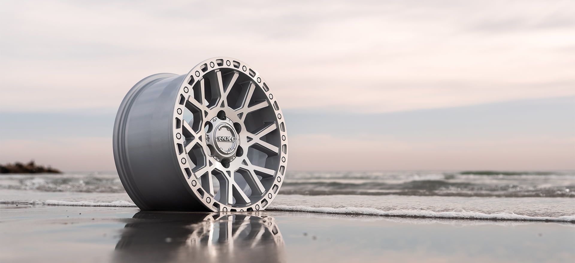 Crawler Machined Wheel on Beach