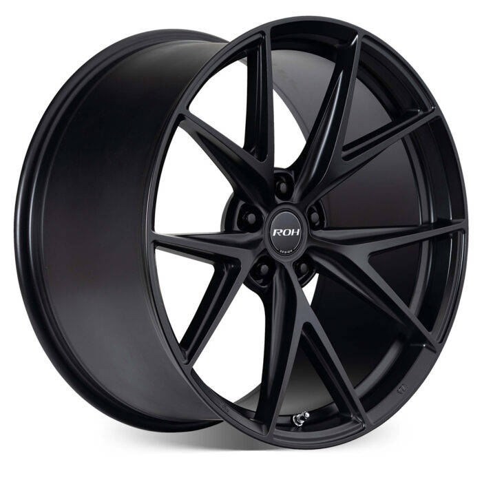 Forza black alloy wheel on more angle