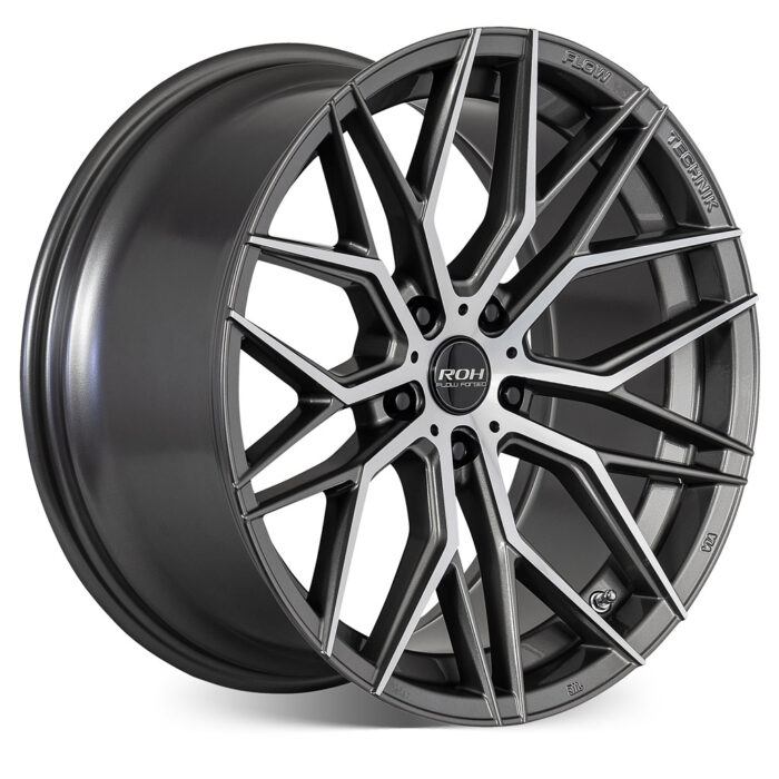 RF4 gunmetal machined face flow forged wheel on more angle