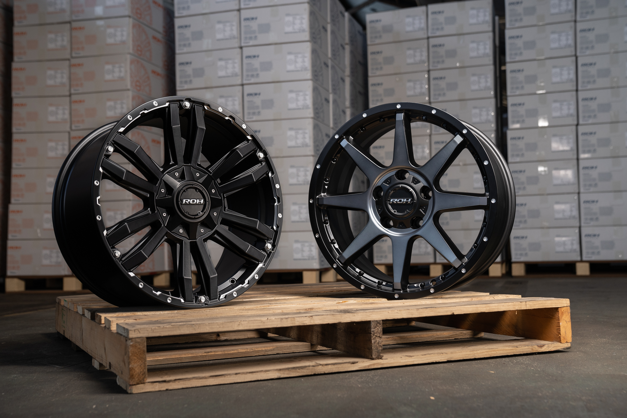 20x9 Vapour and Trophy wheels in warehouse