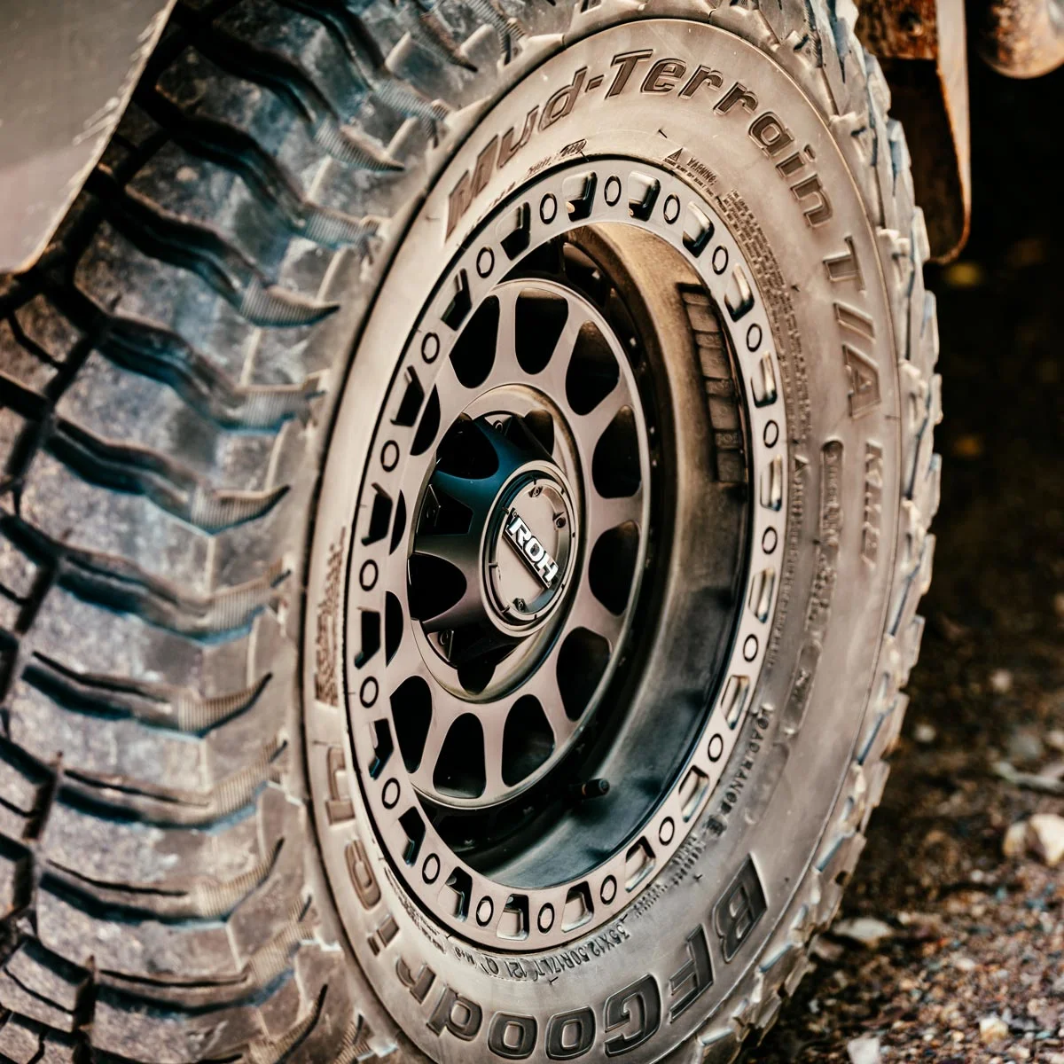 The Explore Life 79 Series Land Cruiser fitted with ROH Assault Wheels
