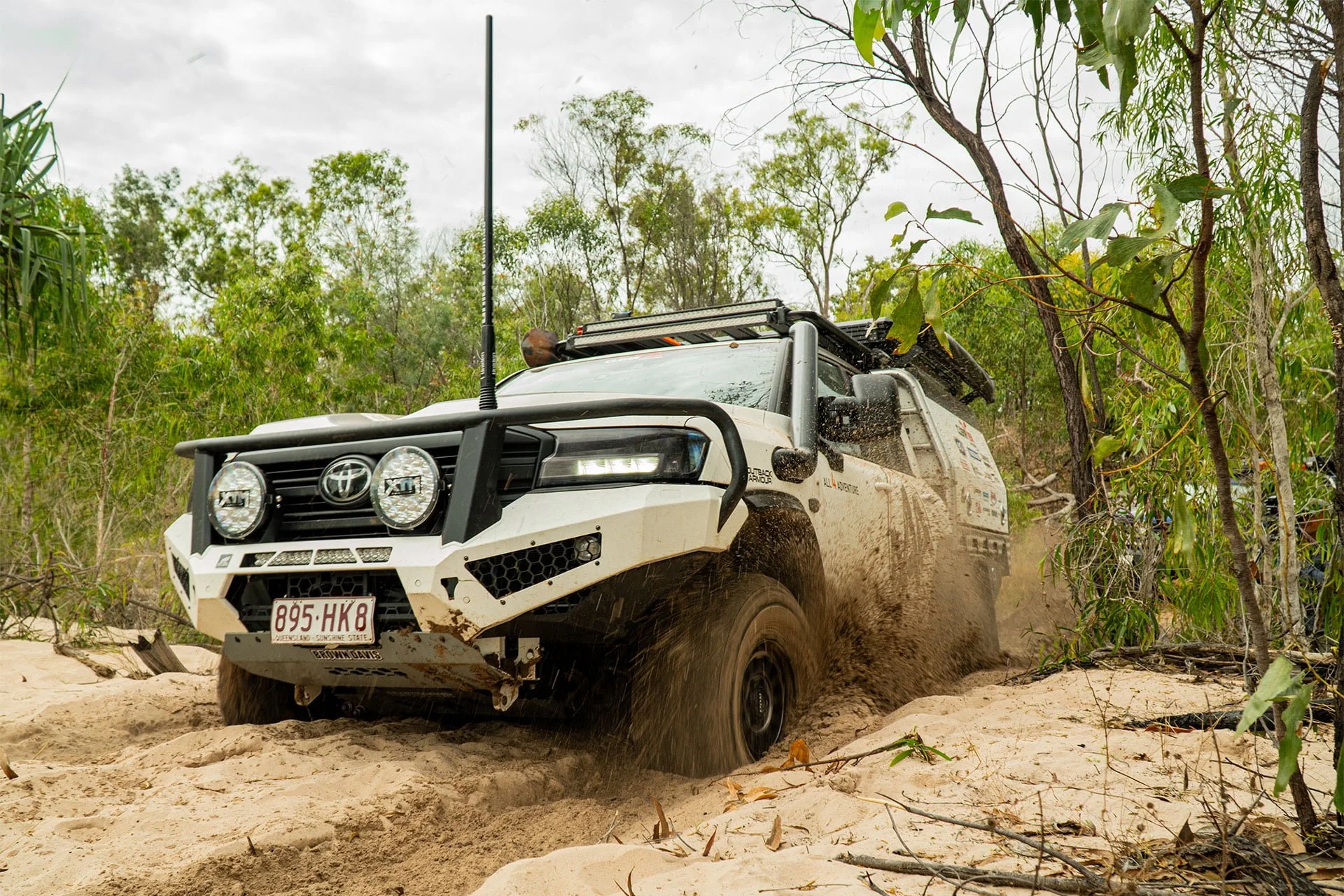 Land Cruiser in a 4x4 adventure