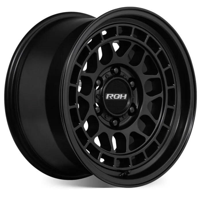 ROH lotus in matte black angled