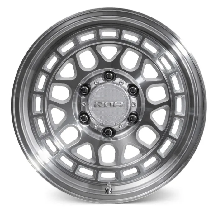 ROH lotus in machined finish front view