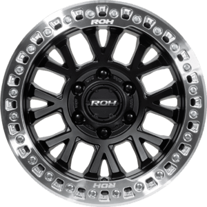 Matte Black + Machined Ring + Silver Bolts